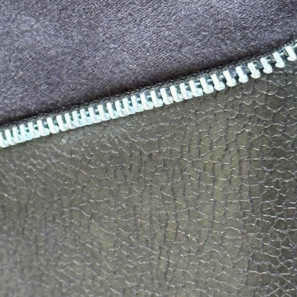 ME Made in France Mix Fabric Faux Suede/Leather Open Front Cardigan T3/US L NWOT - Picture 9 of 14